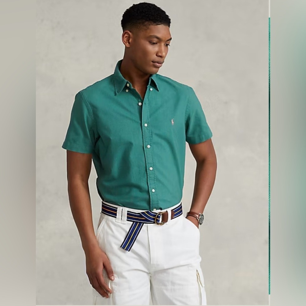 Polo Ralph Lauren Classic Fit Garment Dyed Oxford Shirt Green